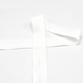 Fettuccia elastica (piega in gomma) opaca [20 mm] – bianco lana, 