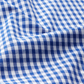 tessuto in cotone Quadro vichy 0,5 cm – blu reale/bianco, 