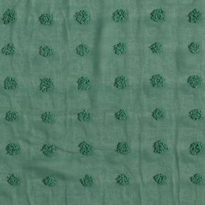 Chiffon dobby a pois grandi – verde abete, 