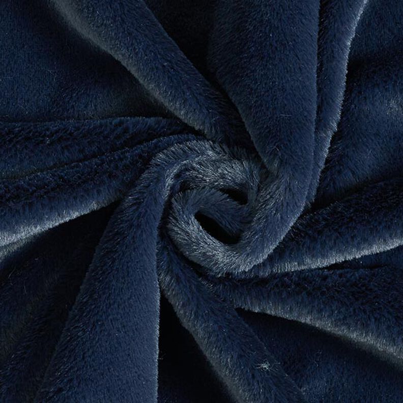 pelliccia sintetica tinta unita – blu marino,  image number 1