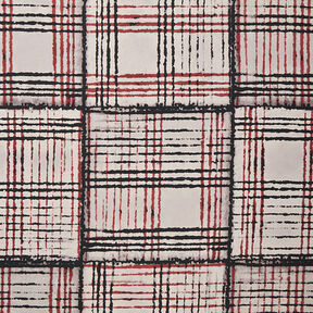 tessuto per camicette, motivo a quadri sfumati – grigio perla, 