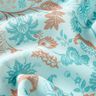 viscosa voile Disegno di bordura floreale Paisley – blu,  thumbnail number 6