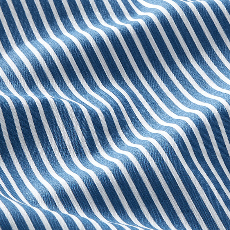 popeline di cotone strisce – colore blu jeans/bianco,  image number 2