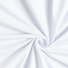 Jersey di cotone piqué fine – bianco, 
