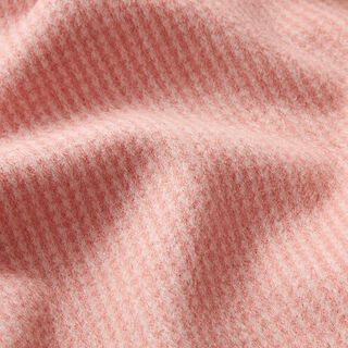 maglia jacquard garzata piccoli quadri – rosa anticato/bianco, 