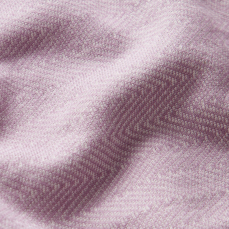 Felpa invernale a righe trasversali – lavanda/bianco, image number 2