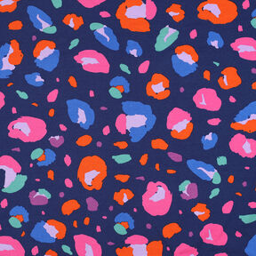 GOTS Jersey di cotone Animal | Nerida Hansen – blu marino/arancione, 