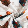 tessuto in cotone cretonne Galline – bianco/blu notte,  thumbnail number 3