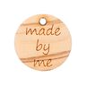 ornamento in legno con scritta [ Ø 18 mm ] | Prym – naturale,  thumbnail number 1