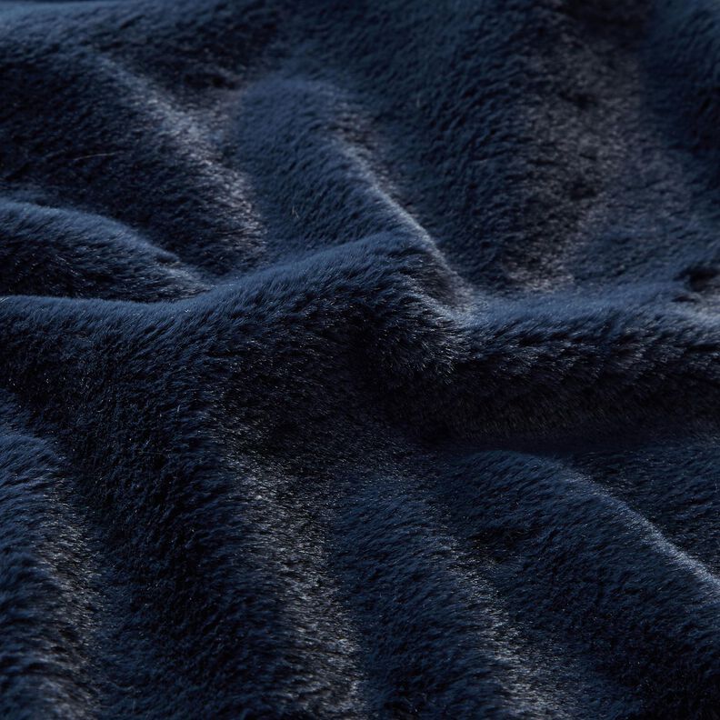 pelliccia sintetica di alta qualità monocromatica – blu marino,  image number 2