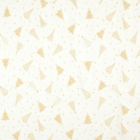 tessuto arredo Jacquard lurex Piccoli abeti – beige chiaro/oro, 