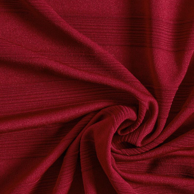 Jersey a righe larghe strutturate – rosso Bordeaux,  image number 3