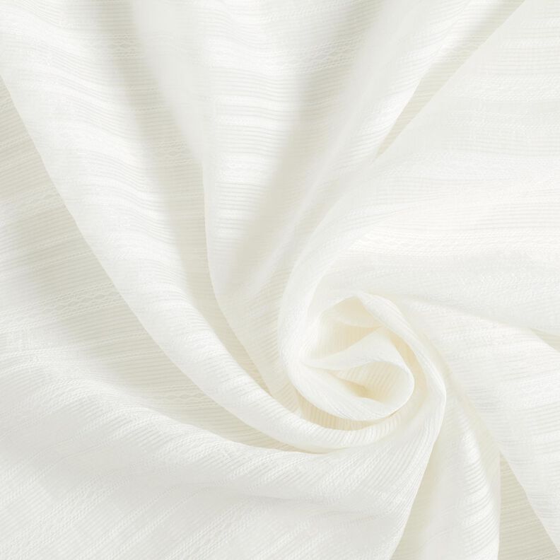 Tessuto leggero per camicetta con righe trasparenti – bianco,  image number 3