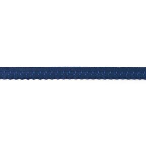 Fettuccia elastica pizzo [12 mm] – blu marino, 