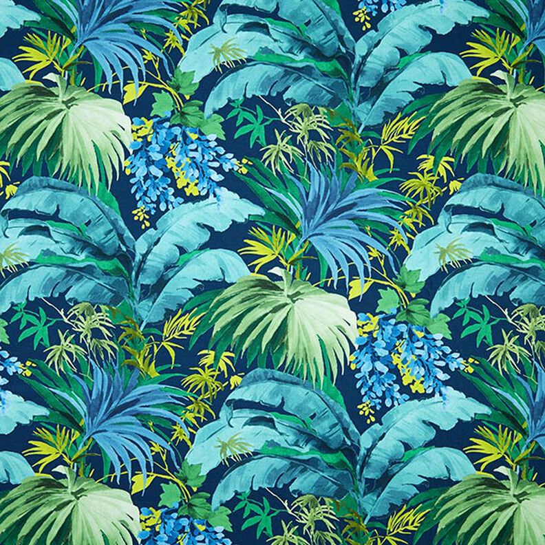 mezzo panama tessuto arredo Polinesia – blu/verde,  image number 1