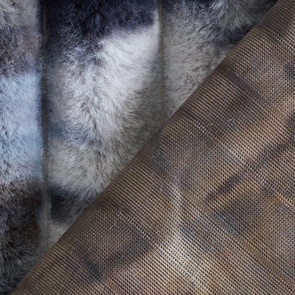 Batik con struttura a costine in pelle sintetica – grigio chiaro/blu,  image number 4