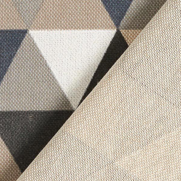 tessuto arredo mezzo panama triangoli – beige/grigio, image number 4