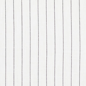 misto lino viscosa Gessato largo – bianco lana/nero, 