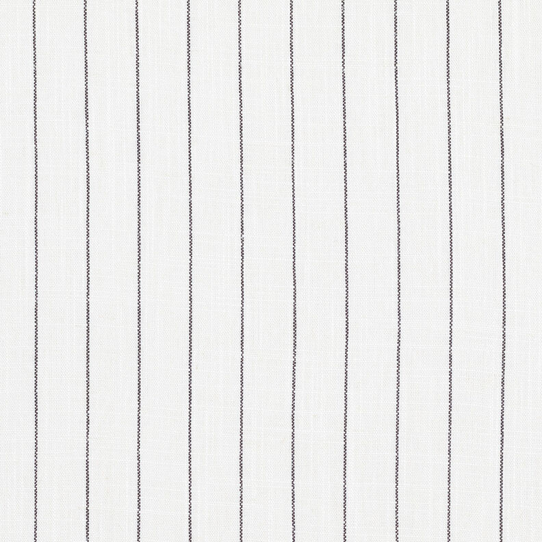 misto lino viscosa Gessato largo – bianco lana/nero,  image number 1