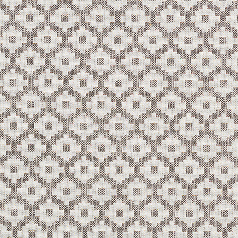 Tessuto jacquard da esterni losanghe – grigio,  image number 1