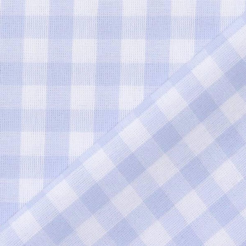 tessuto in cotone Quadro vichy 1 cm – blu jeans chiaro/bianco,  image number 3