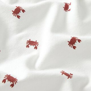 jersey di cotone piccoli granchi – bianco lana, 