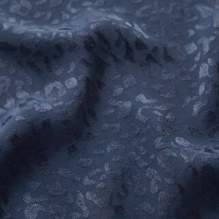 Tessuto in viscosa con motivo leopardato – blu notte, 