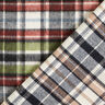 Tessuto per cappotti double face a quadri scozzesi – grigio/rosso carminio,  thumbnail number 1