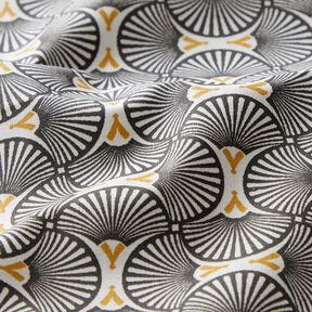 cotone rivestito Ventagli sparsi – bianco/nero – bianco/nero, 