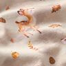 jersey di cotone Cervo felice nelle foglie autunnali stampa digitale  – naturale,  thumbnail number 2