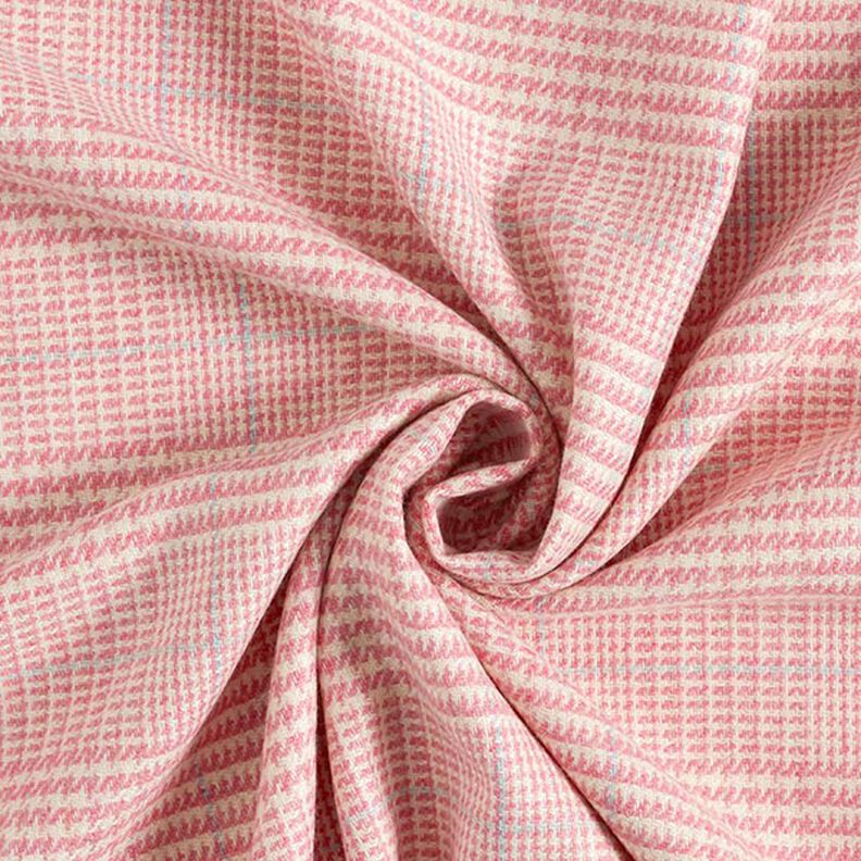 Tessuto in lana Principe di Galles – rosa,  image number 5