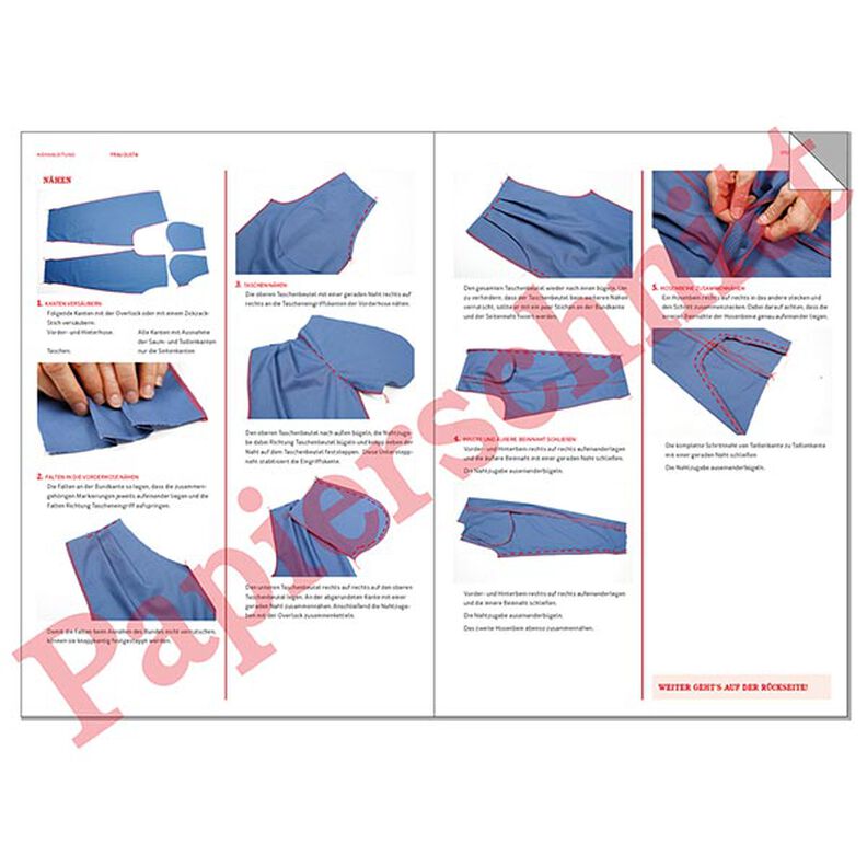 FRAU GUSTA Pantalone a forma di uovo con pinces sull'elastico in vita | Studio Schnittreif | XS-XXL,  image number 12