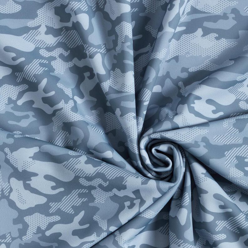 Maglia mimetica sportiva e funzionale – grigio blu,  image number 3