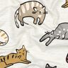 jersey di cotone gatti | Poppy Fabrics – naturale/marrone,  thumbnail number 2