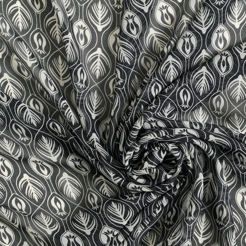 Ornamenti in chiffon – bianco/nero, image number 3
