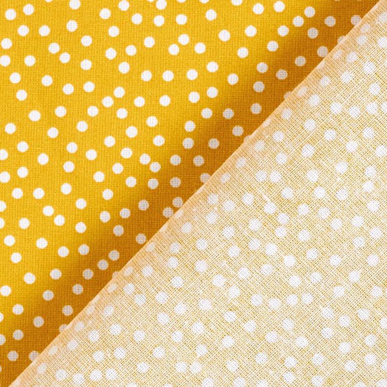 tessuto in cotone cretonne Punti irregolari – giallo curry,  image number 5