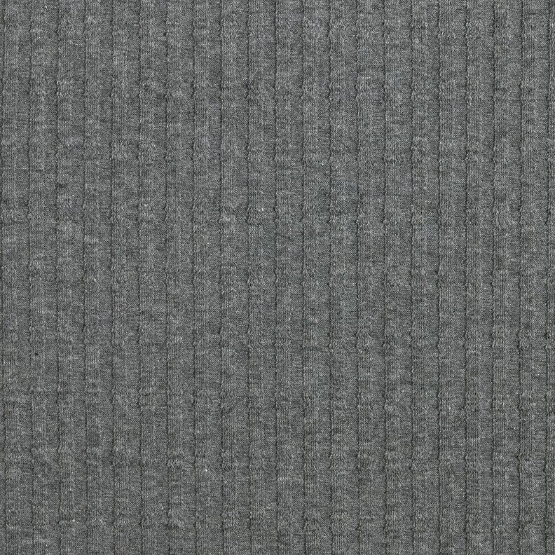 jersey a coste Tessuto a modello unico – grigio scuro,  image number 1