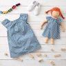 Popeline di cotone biologico con cuori sparsi – blu jeans chiaro,  thumbnail number 7