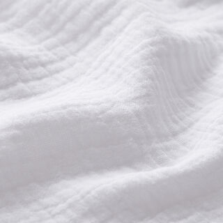 mussolina / tessuto doppio increspato – bianco, 