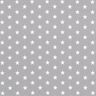popeline di cotone stelle medio-grandi – grigio/bianco,  thumbnail number 1