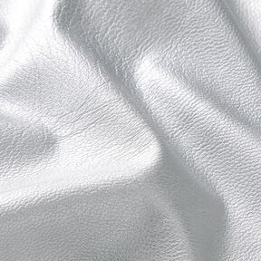 stretch similpelle Metallico – grigio argento, 