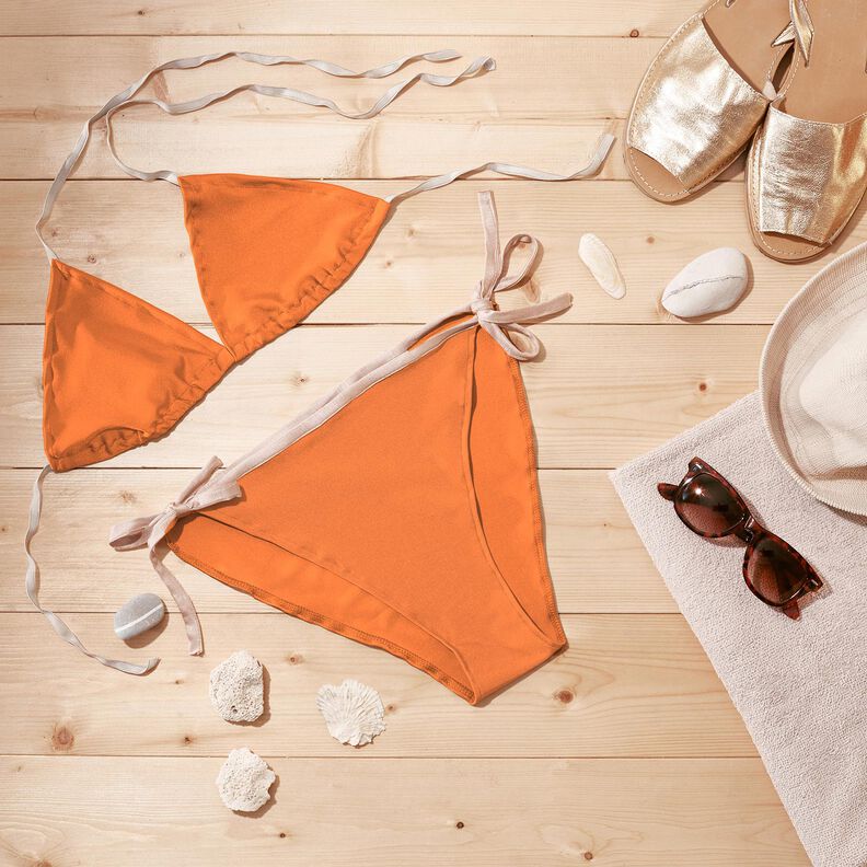 Tessuto per costumi da bagno SPF 50 – arancio neon,  image number 6