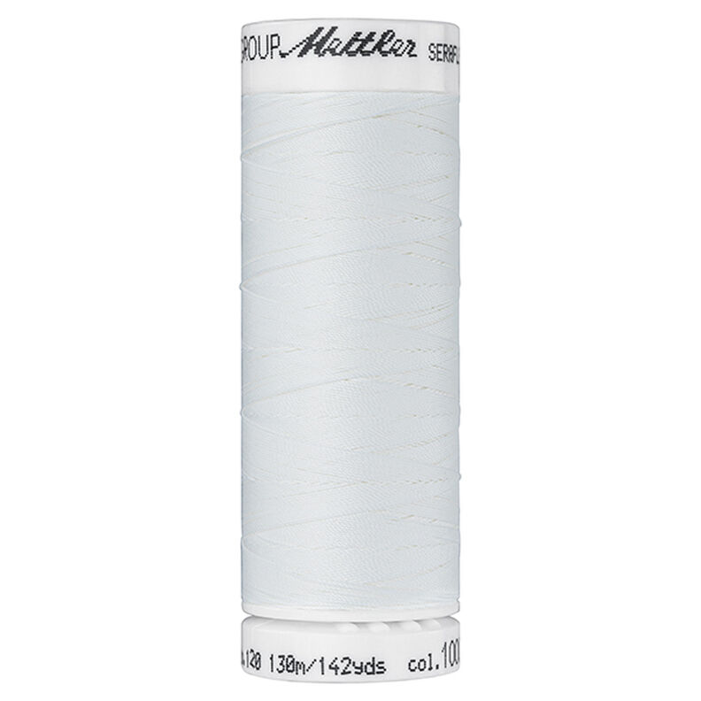 Cucirino Seraflex per cuciture elastiche (1000) | 130 m | Mettler – bianco lana,  image number 1