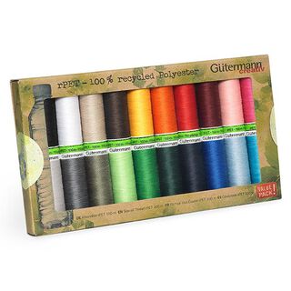 Set di filo da cucire Cucitutto rPET  [ 100m / 20 pezzo/i  ] | Gütermann creativ, 