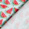 tessuto in cotone popeline anguria – blu ghiaccio/rosa fucsia acceso,  thumbnail number 4