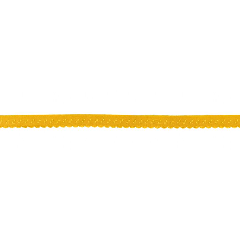 Fettuccia elastica pizzo [12 mm] – senape,  image number 1
