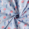 popeline di cotone Gufi reali – blu-argento,  thumbnail number 4