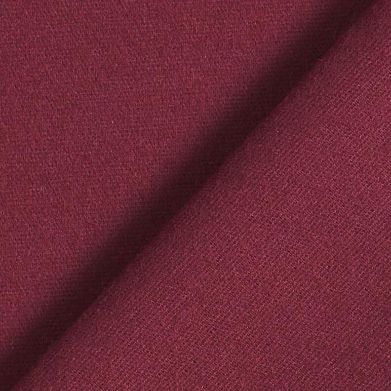 flanella di cotone tinta unita – rosso borgogna,  image number 4