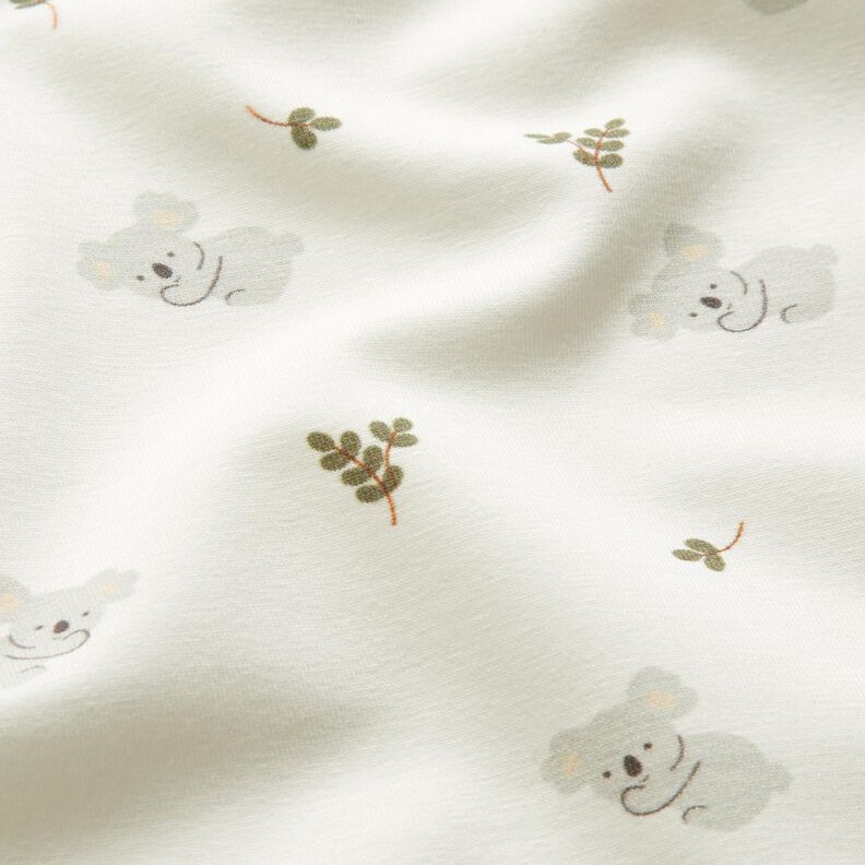 jersey di cotone Koala stanchi – bianco lana,  image number 2