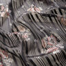 Chiffon con fiori in raso e righe metalliche – nero/bianco,  thumbnail number 2